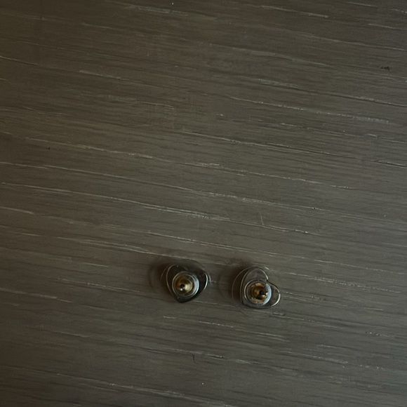 Coach EUC Two Toned Heart Earrings - Picture 4 of 4